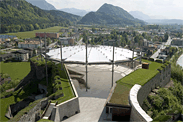Retractable roof, fortress Kufstein